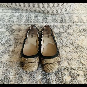 Michael Kors animal leather flats